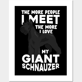 Giant Schnauzer Dog Lover Gift Posters and Art